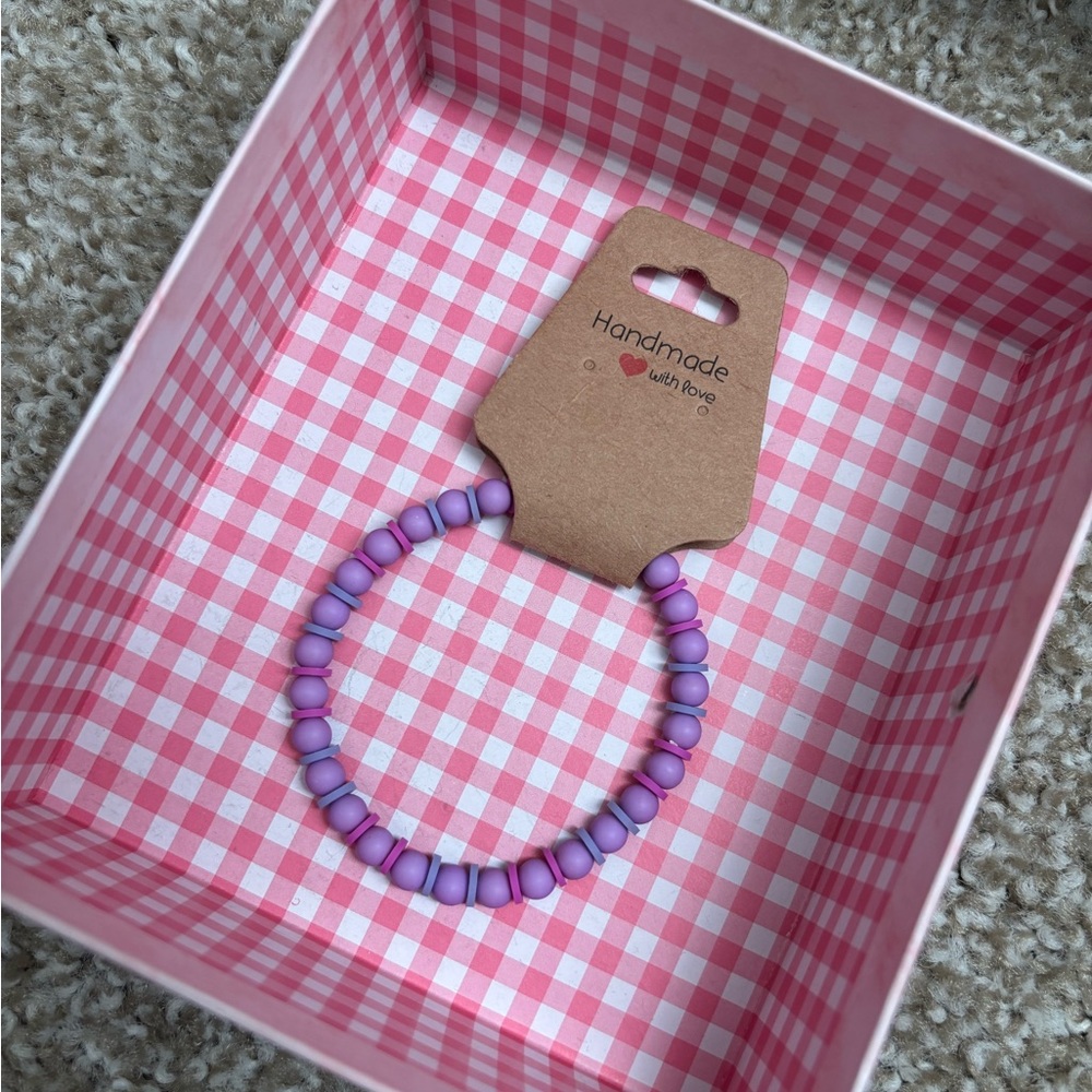 Purple Beaded Bracelet